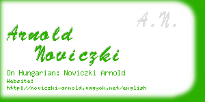 arnold noviczki business card